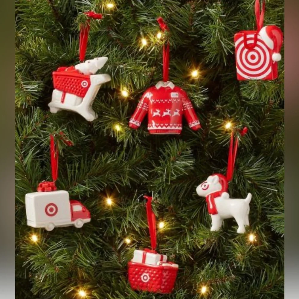 Target Bullseye Collectible Ornament Set 2023
